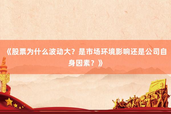 《股票为什么波动大？是市场环境影响还是公司自身因素？》